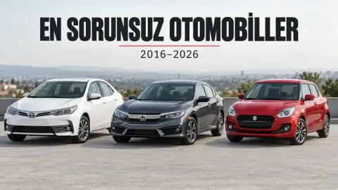 2016–2026 Model En Sorunsuz Otomobiller: Teknik Özellik, Performans ve Fiyat Karşılaştırması