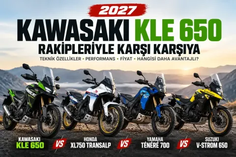 2027 Kawasaki KLE 650 Rakipleriyle Karşı Karşıya! Honda Transalp, Yamaha Ténéré 700 ve Suzuki V-Strom 650
