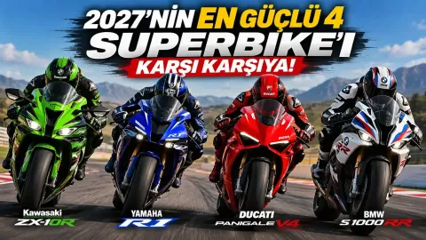 2027'nin En Güçlü 4 Superbike'ı Karşı Karşıya! Kawasaki ZX-10R, Yamaha R1, Ducati Panigale V4 ve BMW S 1000 RR