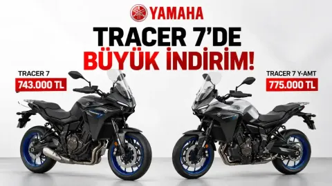 Yamaha Tracer 7 ve Tracer 7 Y-AMT'de Büyük İndirim! Fiyatlar 743.000 TL'ye Kadar Düştü
