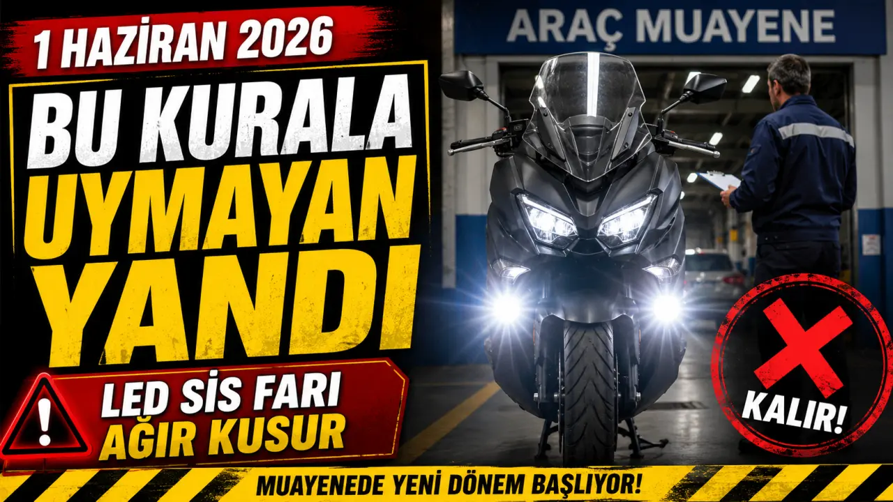 1 Haziran 2026 Motosiklet Yönetmeliği: LED Sis Farı Ağır Kusur mu?