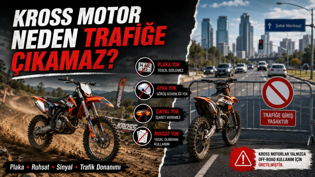 Kross motor neden trafiğe çıkamaz?
