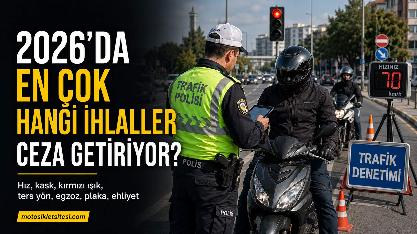 2026’da Motosiklet Sürücülerine En Çok Hangi İhlallerden Ceza Yazılacak?