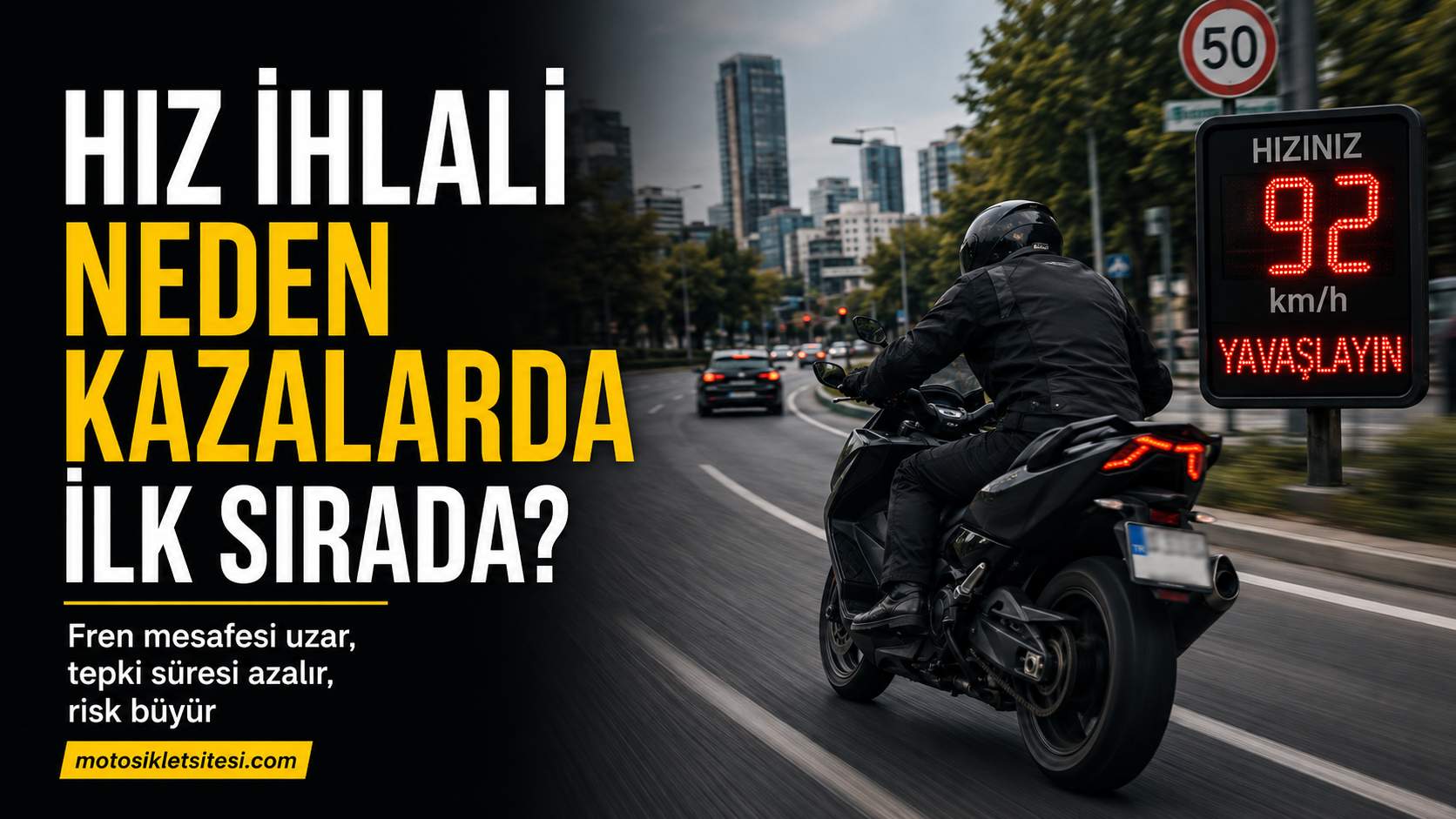 Hız İhlali Neden Motosiklet Kazalarında İlk Sırada?