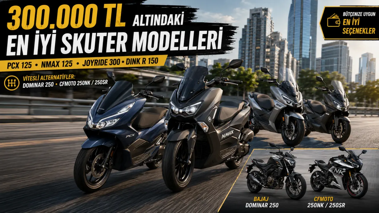 300.000 TL Altındaki En İyi Skuter (Scooter) Modelleri