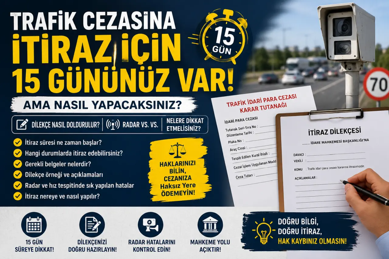 Trafik Cezasına İtiraz İçin 15 Gününüz Var: Peki Nasıl İtiraz Edeceksiniz?