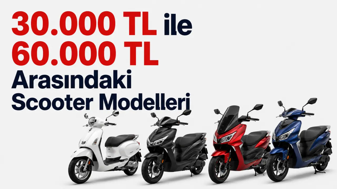 30.000 TL ile 60.000 TL Arasında Alınabilecek Scooter Modelleri