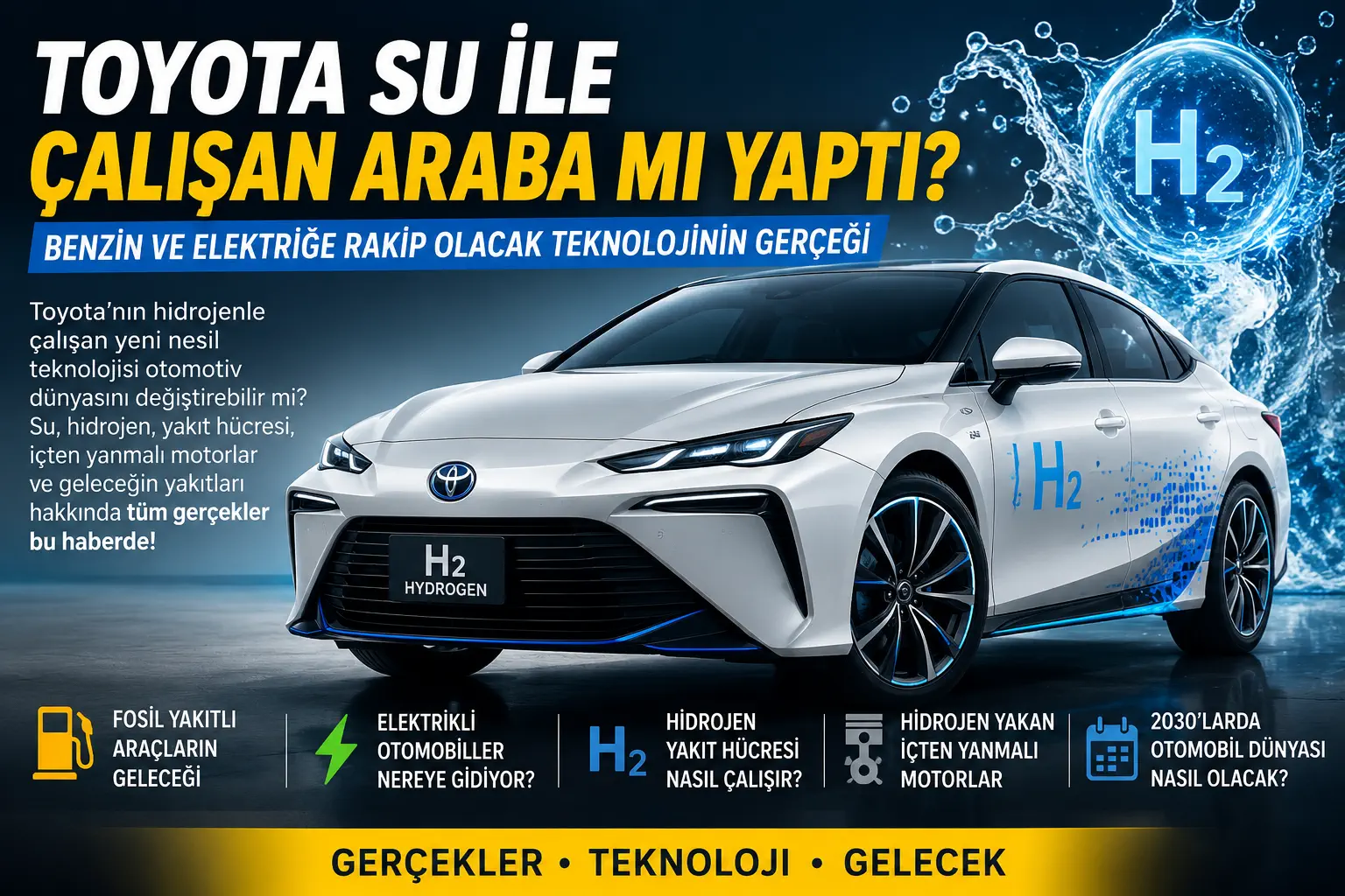 Toyota Su ile Çalışan Araba mı Yaptı?