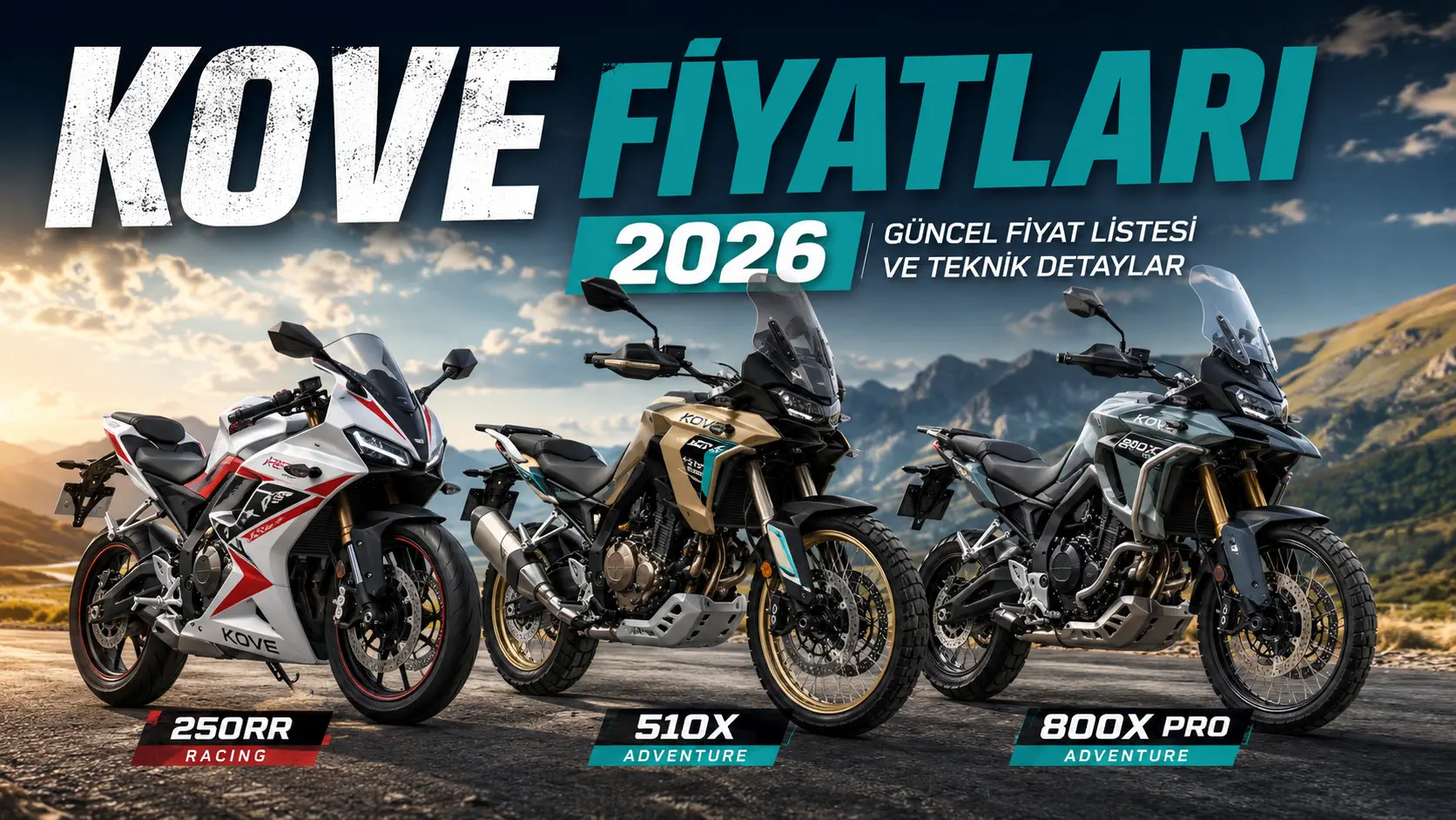 2026 KOVE Motosiklet Fiyatları