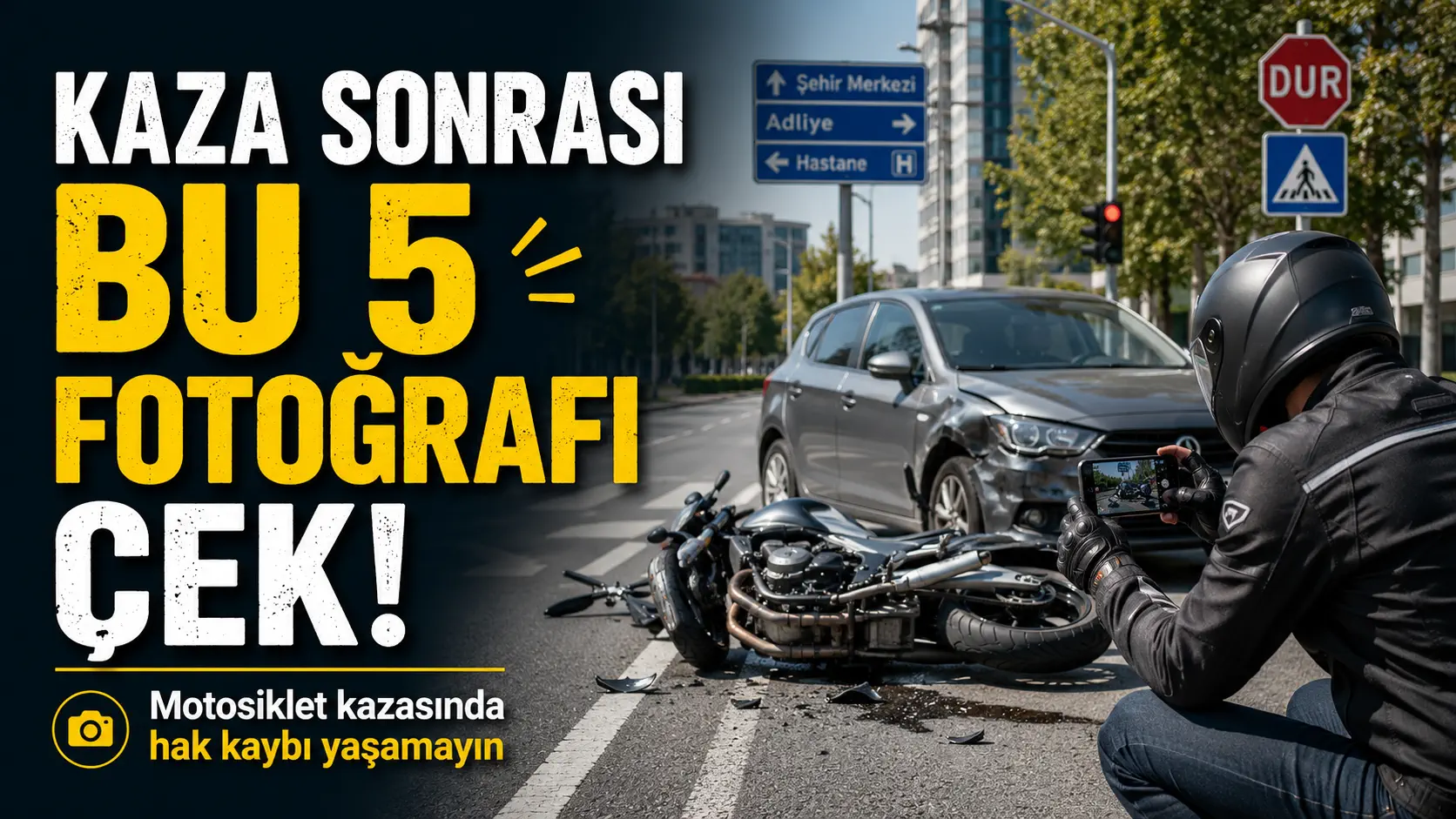 Trafik Kazası Sonrası Bu 5 Fotoğrafı Çekmeden Araçları Oynatmayın!