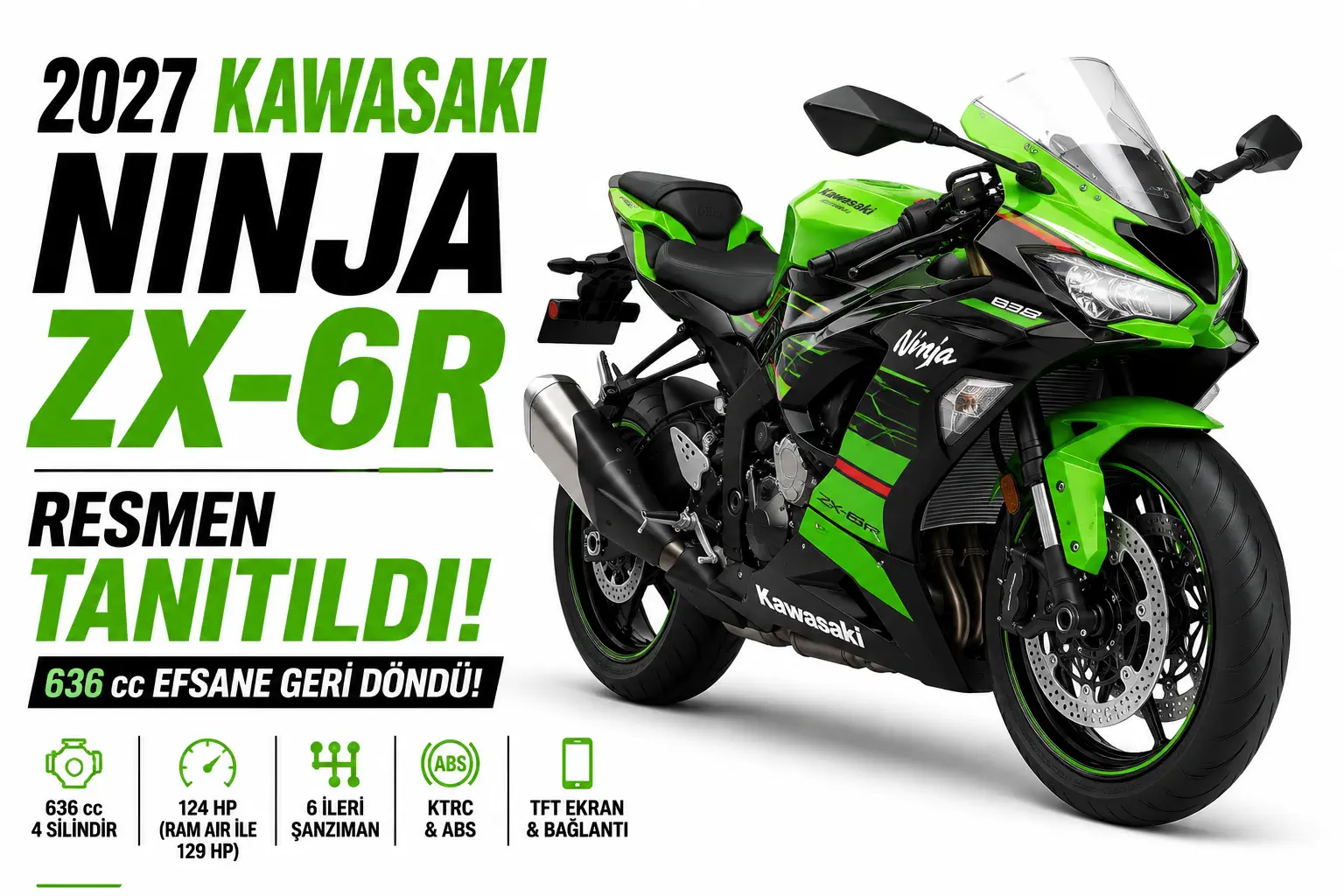 2027 Kawasaki Ninja ZX-6R Resmen Tanıtıldı!