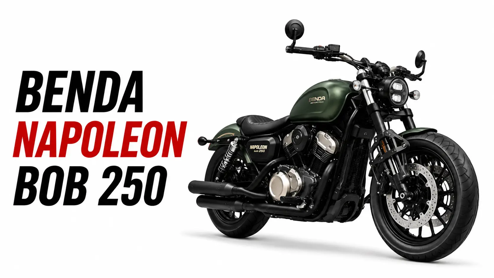 Benda Napoleon Bob 250 Türkiye'de Satışta! V2 Motorlu Yeni Bobber Tanıtıldı