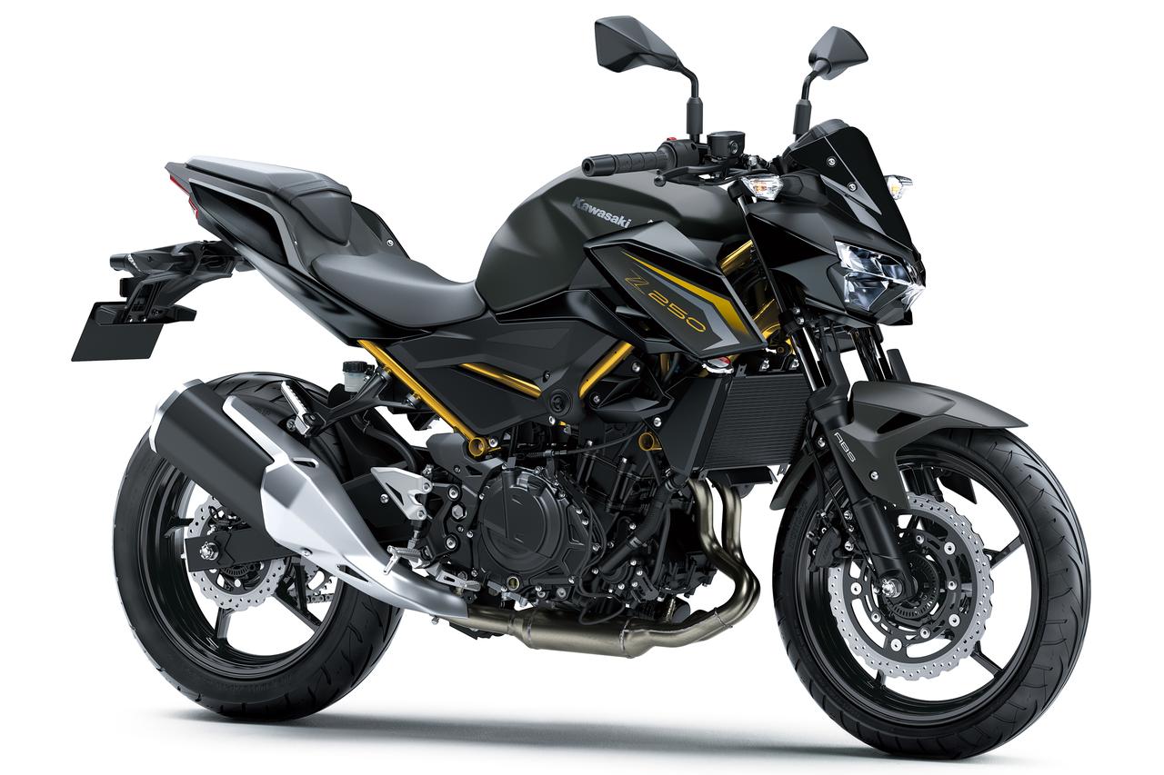 2027 Kawasaki Z250 Geldi! Altın Şasisiyle Çok Farklı Görünüyor