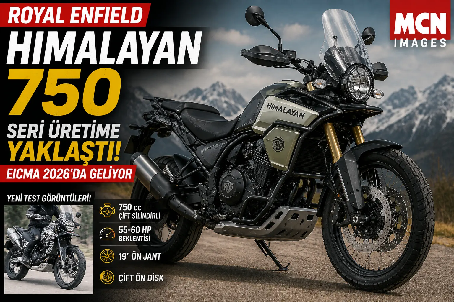 Royal Enfield Himalayan 750 Seri Üretime Yaklaştı! EICMA 2026’da Geliyor