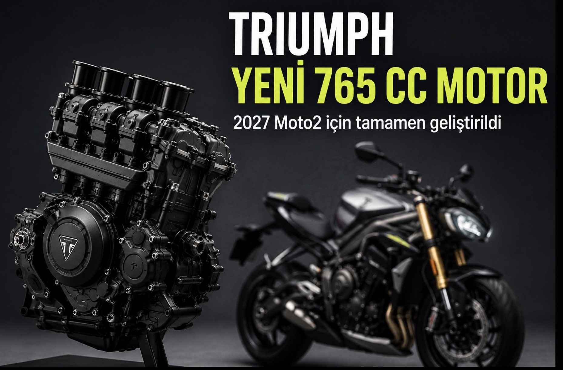 Triumph Yeni 765 cc Motorunu Açıkladı! 2027 Street Triple’a Gelebilir mi?