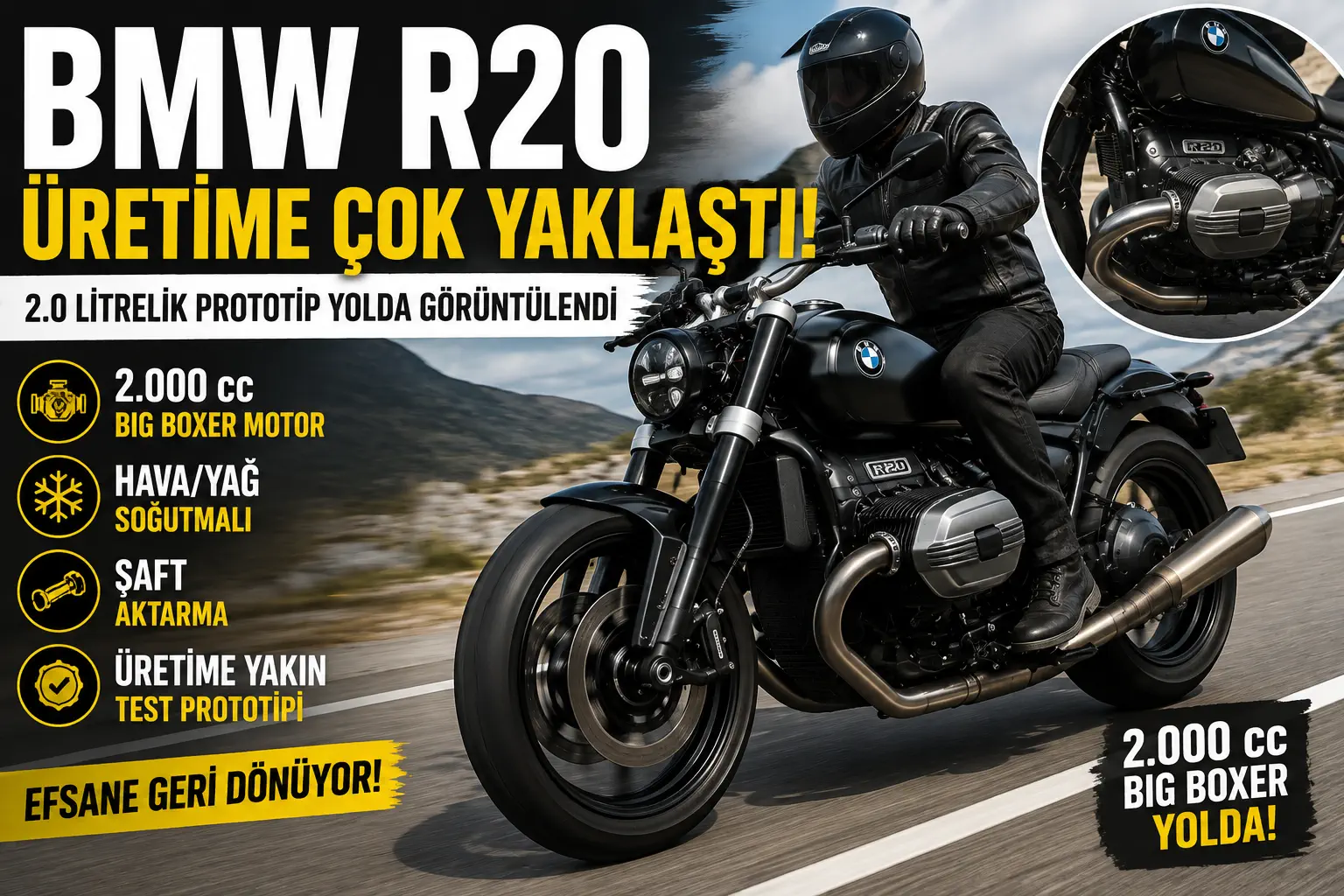 BMW R20 Üretime Çok Yaklaştı: 2.0 Litrelik Big Boxer Yollara Çıkmaya Hazırlanıyor