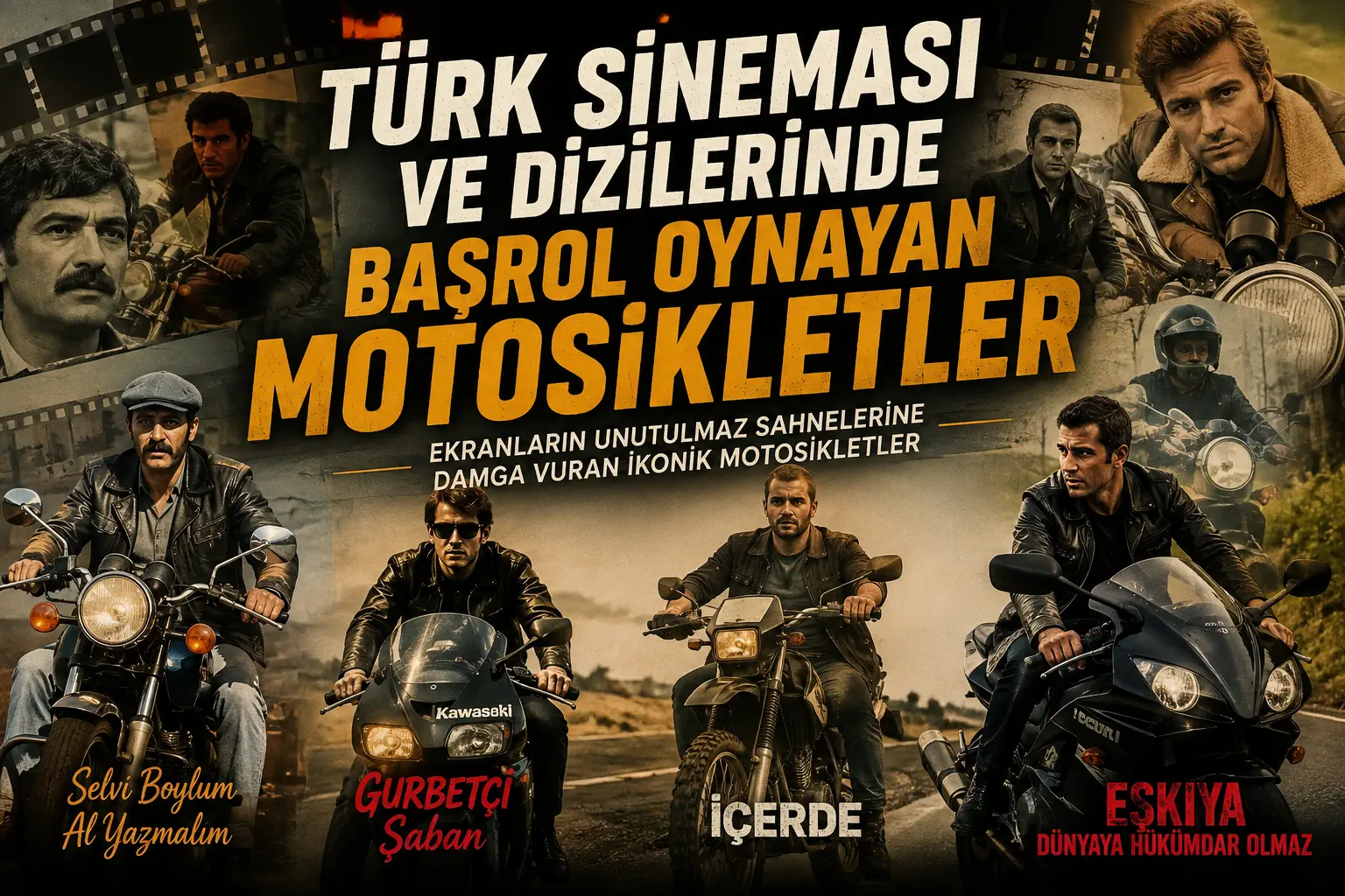 Türk Sineması ve Dizilerinde Başrol Oynayan Motosikletler: Ekranın Unutulmaz Motorları