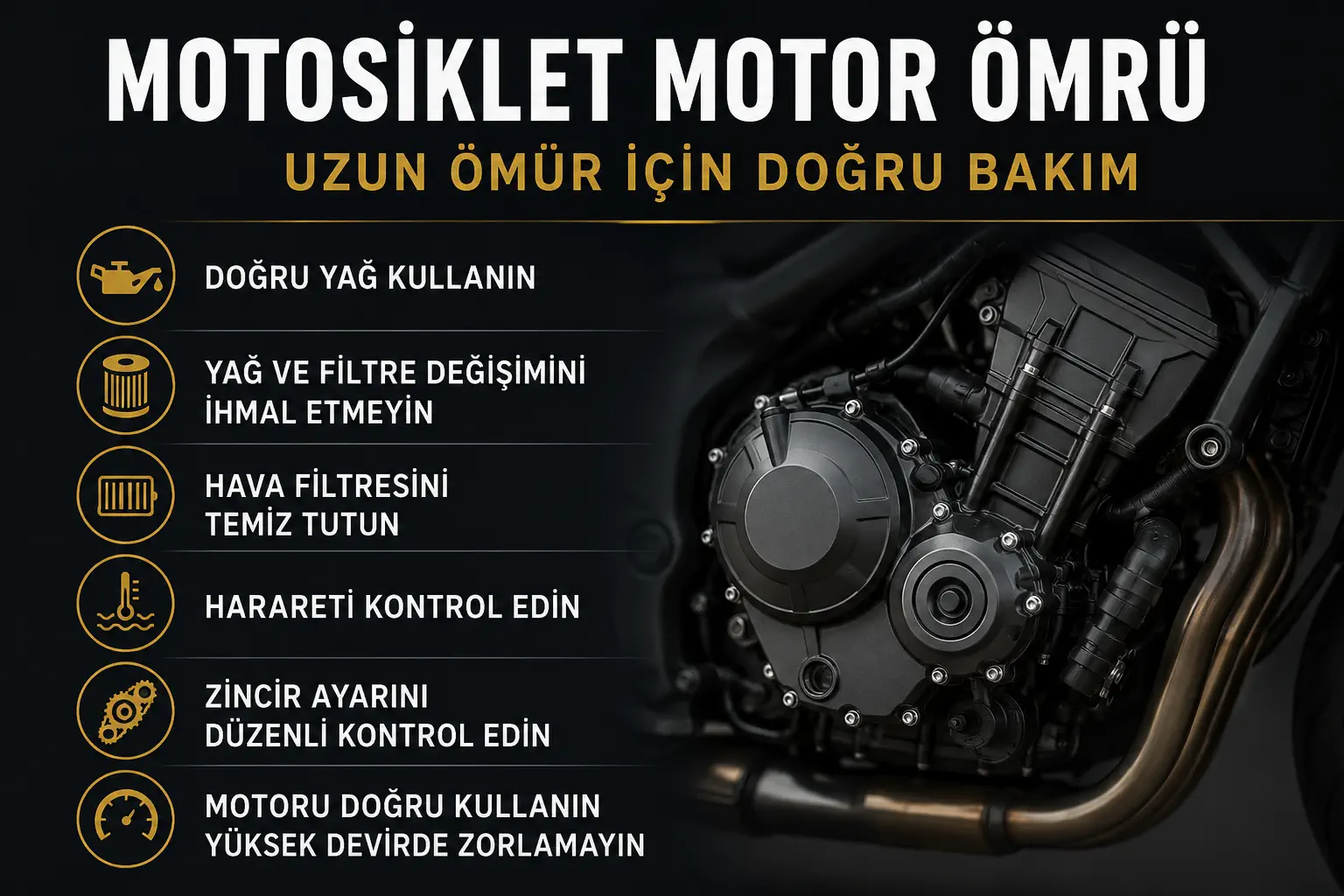 Motosikletinizin Motor Ömrünü Uzatacak Mühendislik Sırları ve Bakım İpuçları