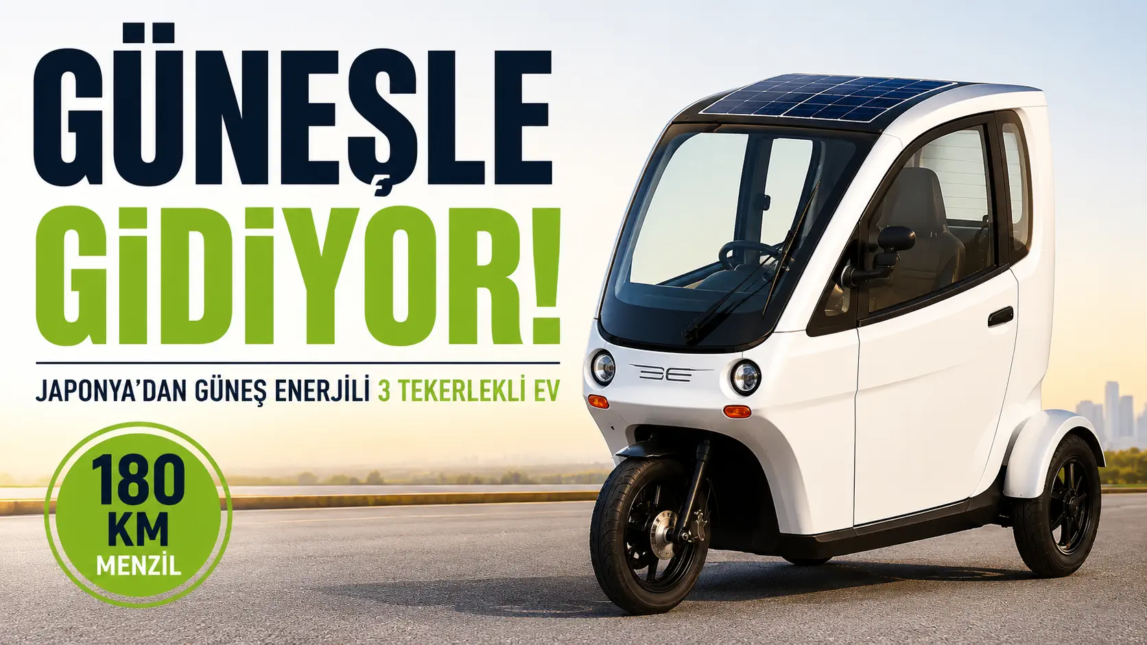 Güneş Enerjili 3Ruota Avrupa Yolunda: 180 Km Menzil, 50 Km/s Hız ve 600 Telefonluk Enerji!