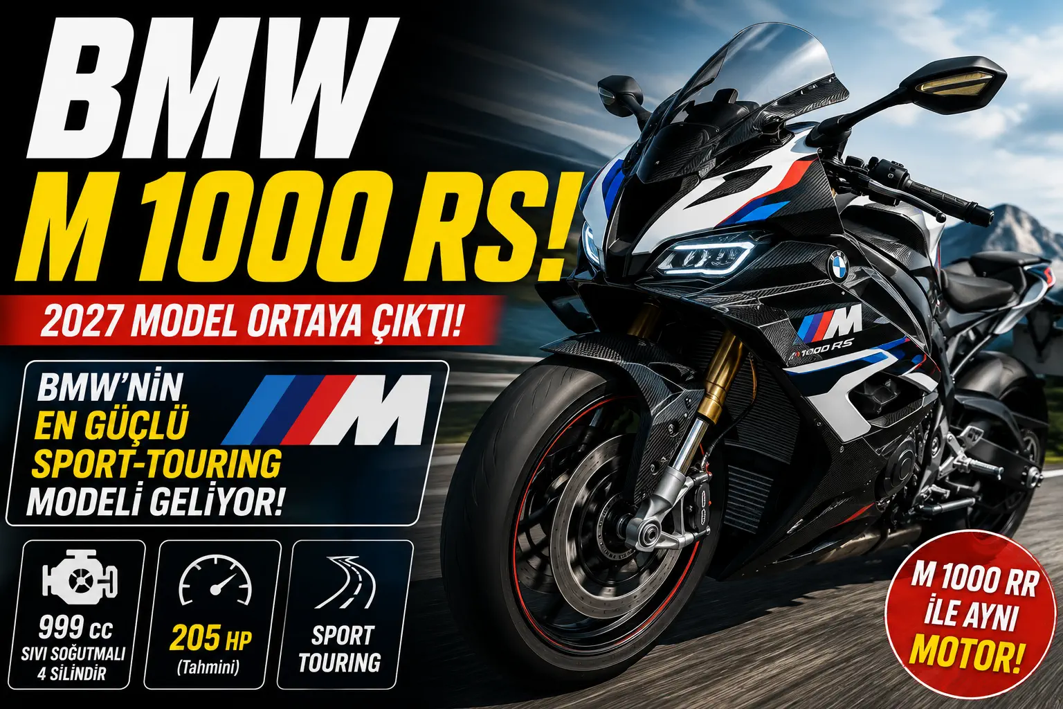 2027 BMW M 1000 RS Ortaya Çıktı: BMW’nin Yeni M Canavarı Resmi Kayıtlara Girdi