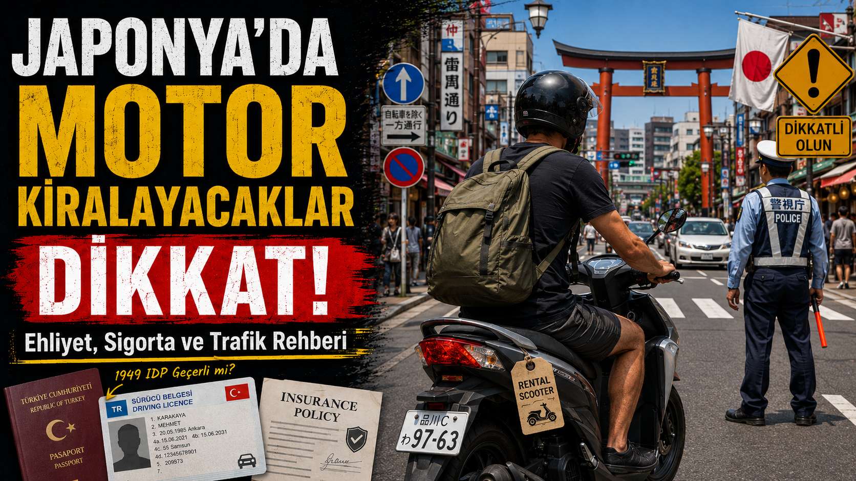 Japonya’da Motosiklet Kiralayacaklar Dikkat! Ehliyet, Sigorta ve Trafikte Bilmeniz Gereken 30 Şey