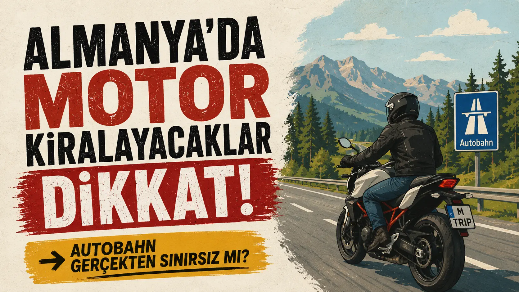 Almanya’da Motosiklet Kiralayacaklar Dikkat! Türk Ehliyeti, Autobahn, Sigorta ve Trafikte Bilmeniz Gereken 30 Şey