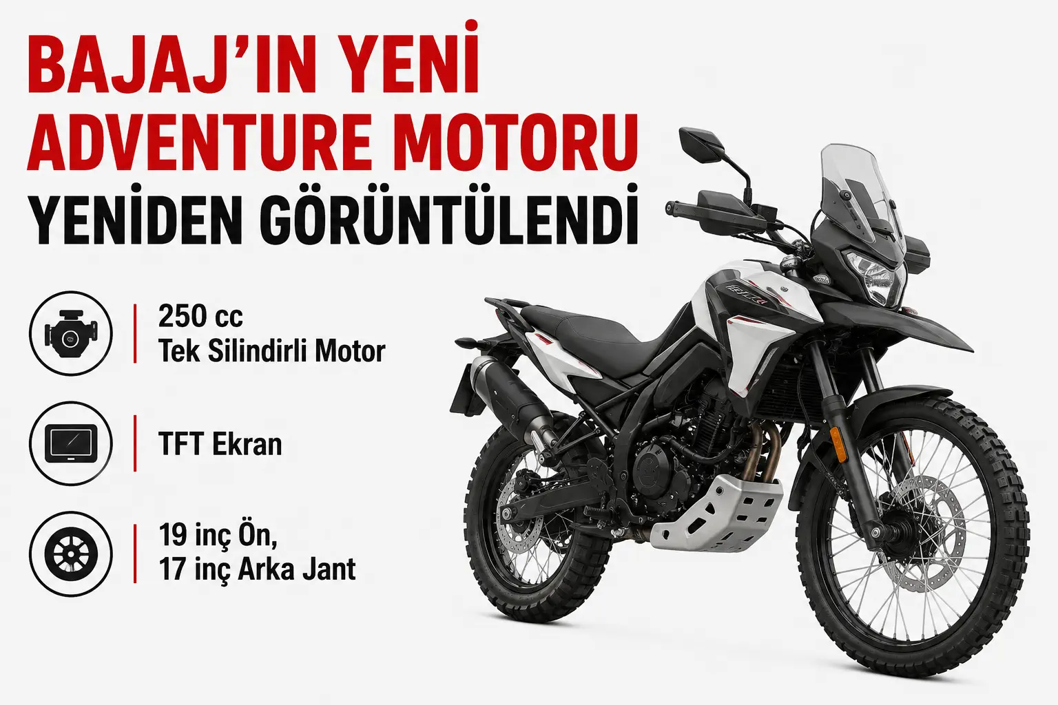 Bajaj’ın İlk Adventure Motosikleti Yeniden Görüntülendi