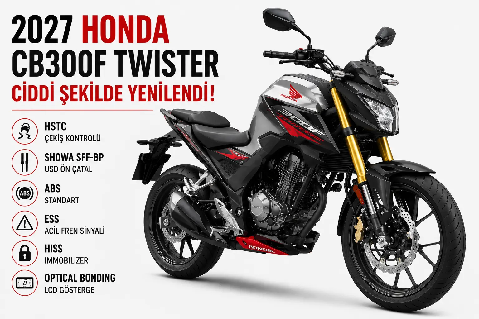2027 Honda CB300F Twister Ciddi Şekilde Yenilendi