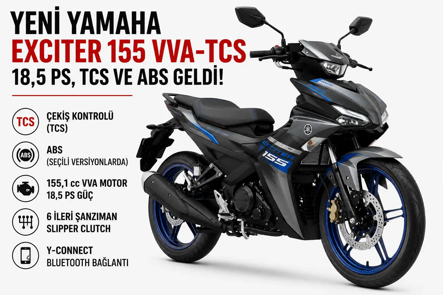 Yeni Yamaha Exciter 155 VVA-TCS
