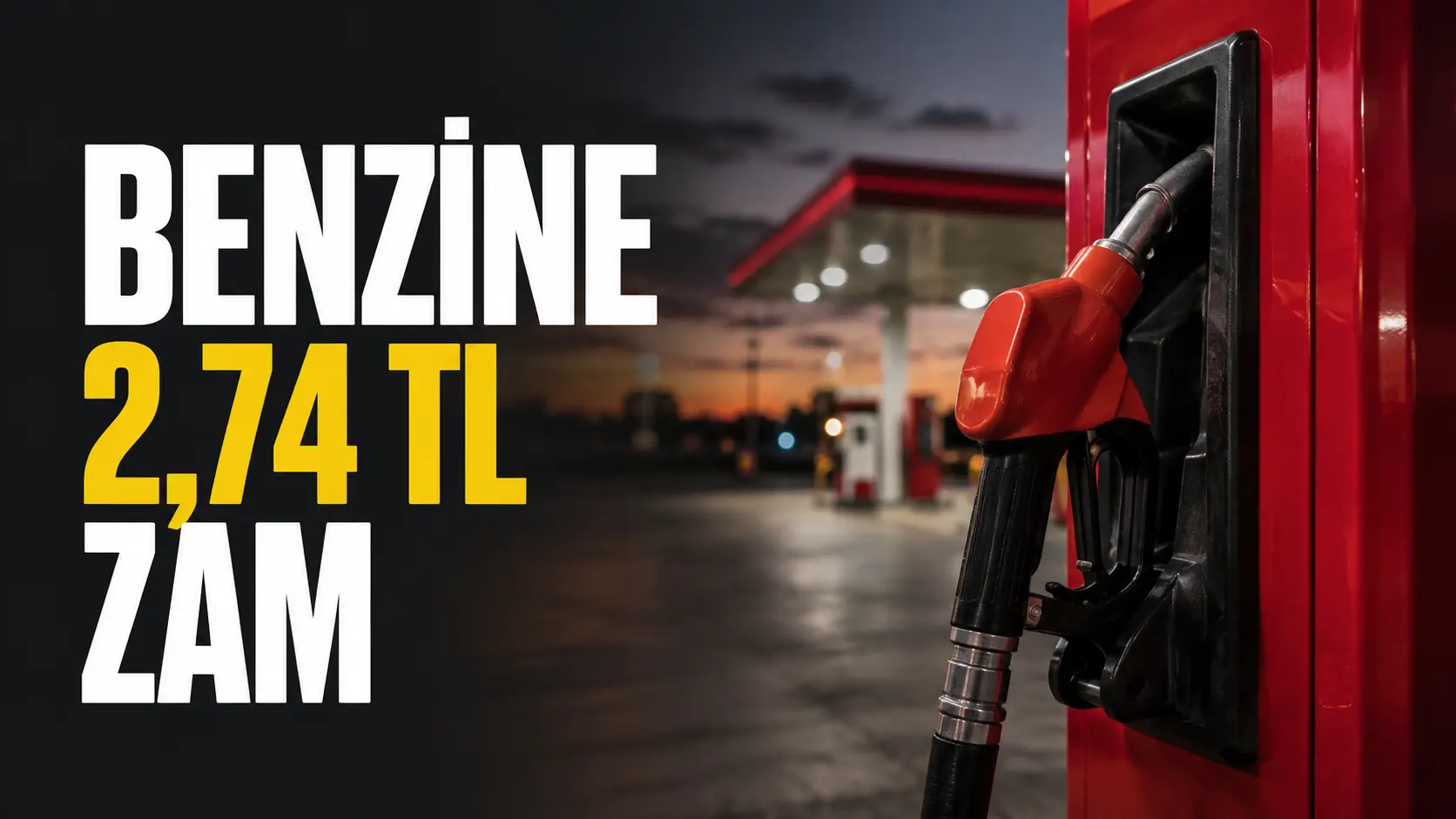 Benzine 2,74 TL Zam Geliyor