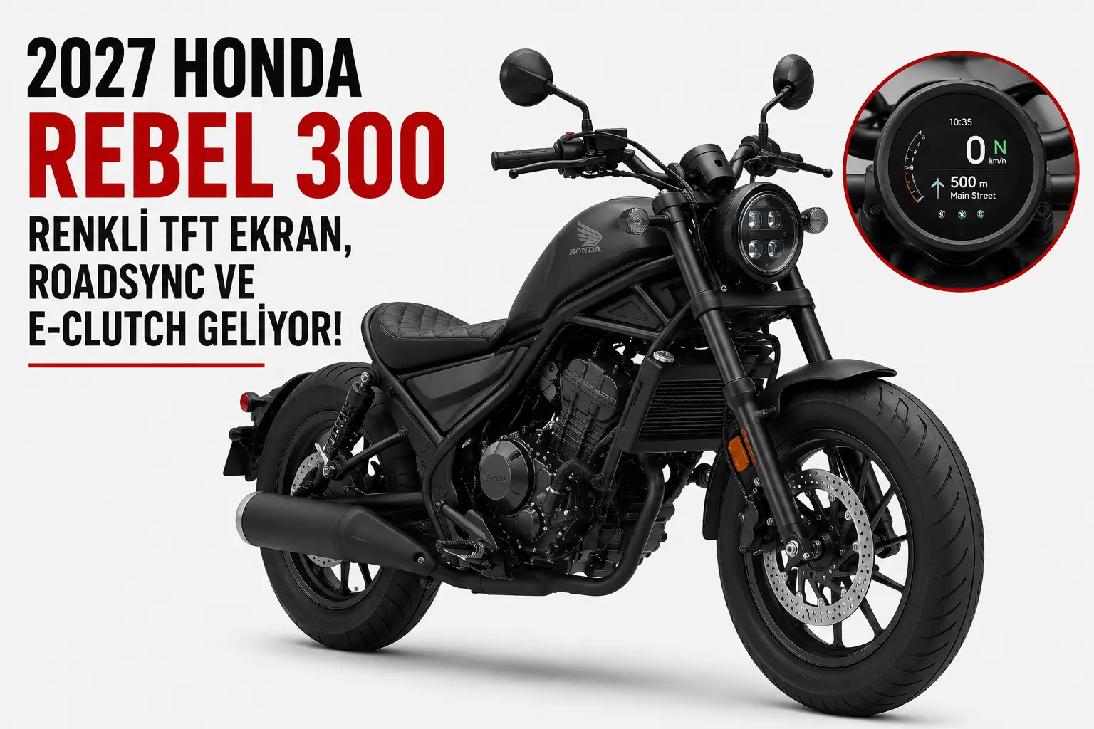 2027 Honda Rebel 300 Yenileniyor