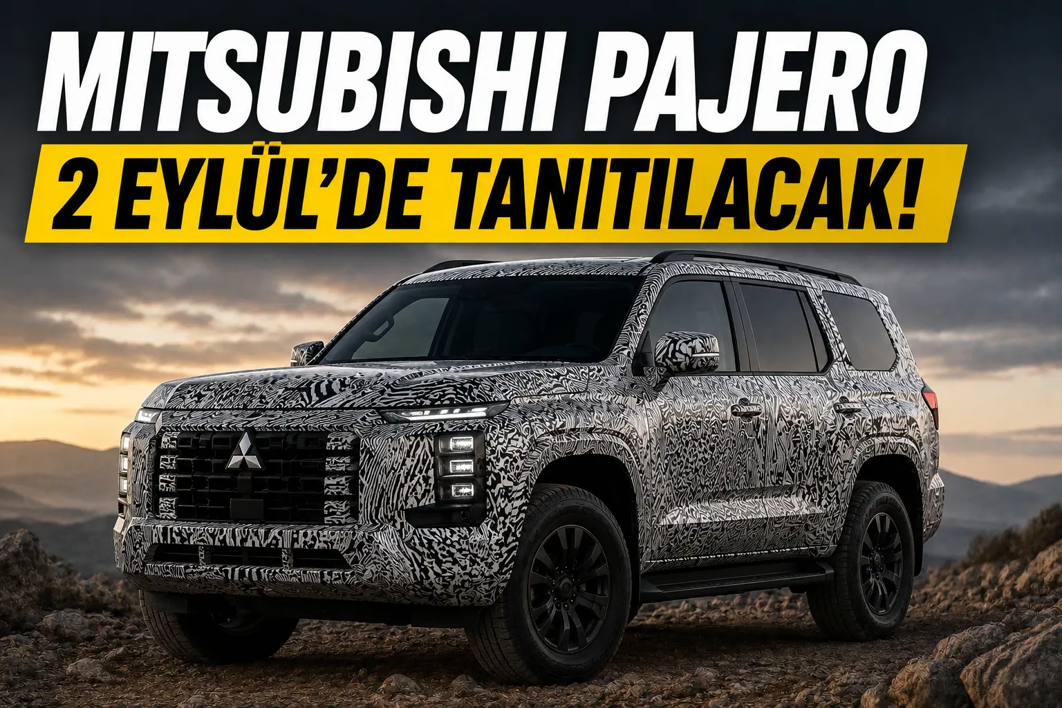 Mitsubishi Pajero Geri Dönüyor: Yeni Nesil 2 Eylül’de Tanıtılacak