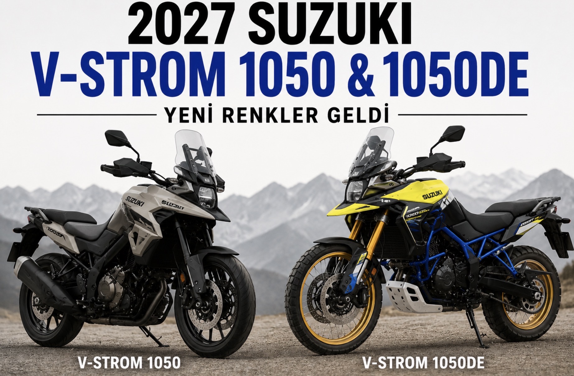 2027 Suzuki V-Strom 1050 ve 1050DE Tanıtıldı: Yeni Renkler Geldi