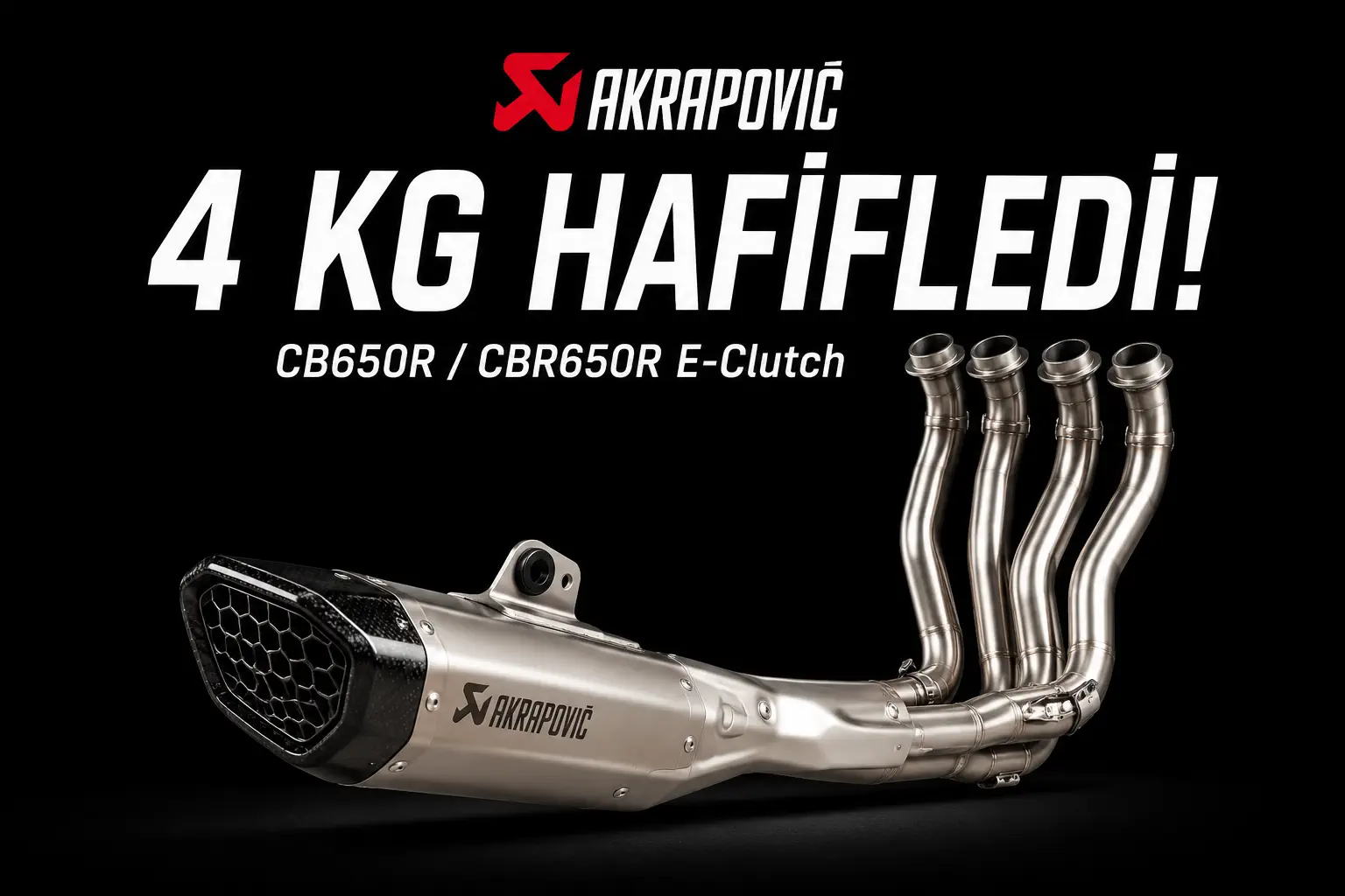 Honda CB650R ve CBR650R E-Clutch’a Yeni Akrapovič