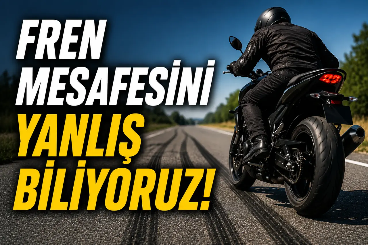 Araştırma Ortaya Koydu: Her 2 Motosikletçiden 1’i Fren Mesafesini Yanlış Hesaplıyor