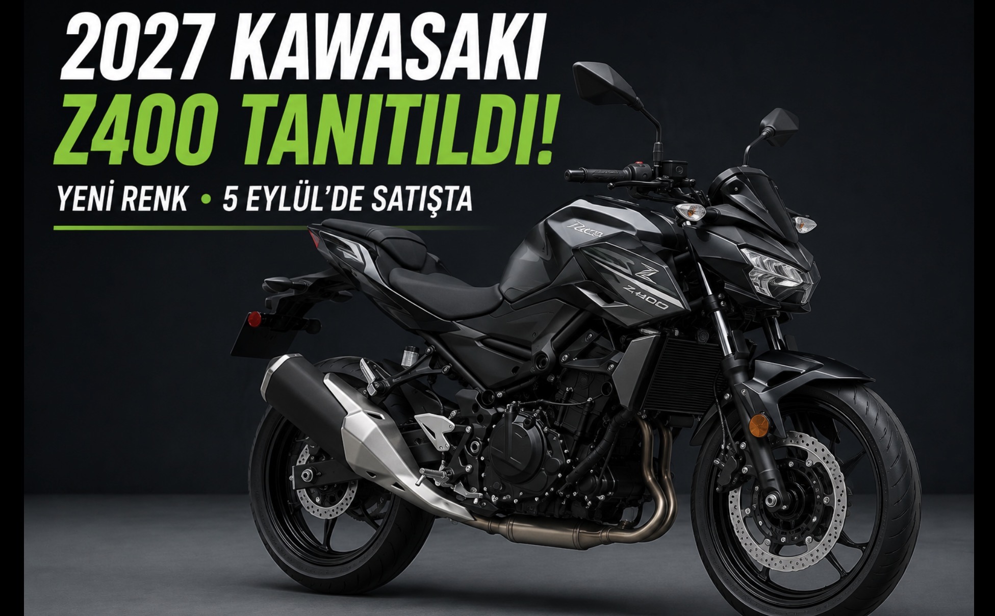 2027 Kawasaki Z400 Tanıtıldı: Yeni Renk ve 770.000 Yen Fiyat