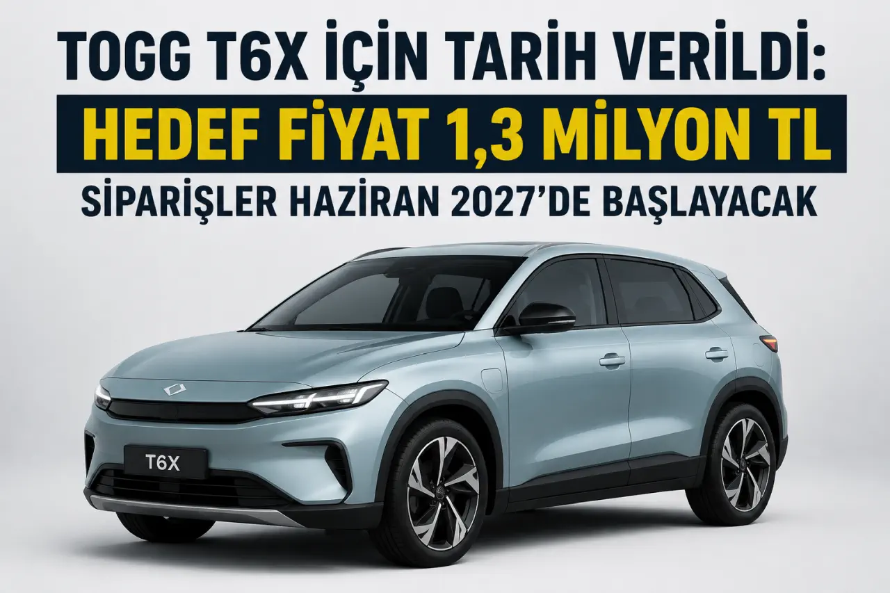 Togg T6X İçin Tarih Verildi: Hedef Fiyat 1,3 Milyon TL
