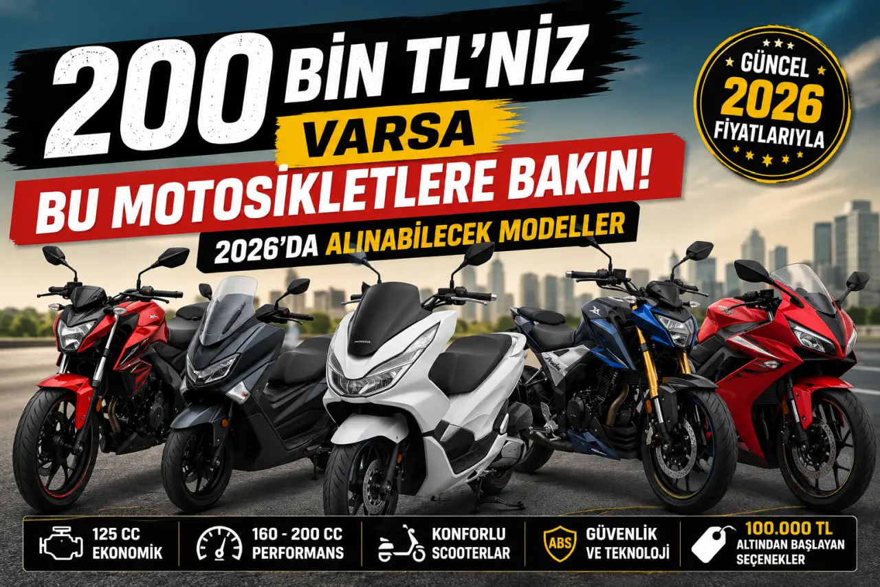 200 Bin TL’niz Varsa Bu Motosikletlere Bakın: 2026’da Alınabilecek Modeller