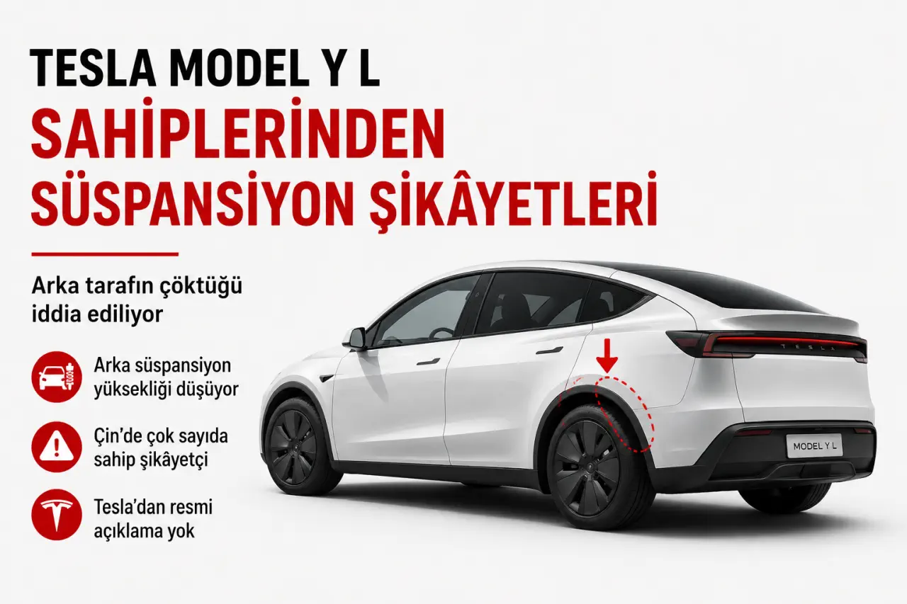 Tesla Model Y L Sahiplerinden Süspansiyon Şikâyetleri: Arka Tarafın Çöktüğü İddia Ediliyor