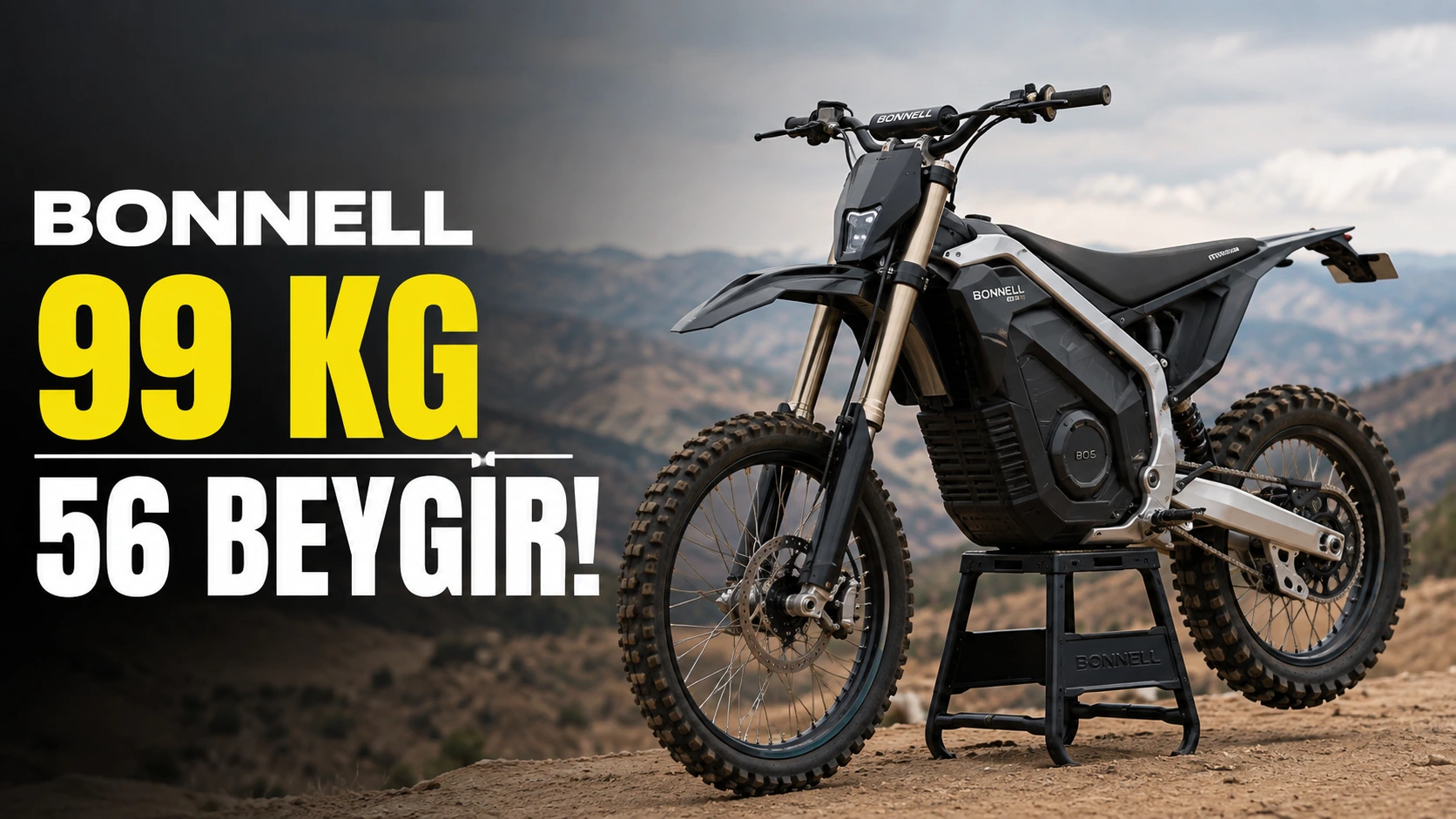 99 Kg ve 56 Beygir! Yeni Bonnell 805 RX Elektrikli Enduro Satışa Çıktı