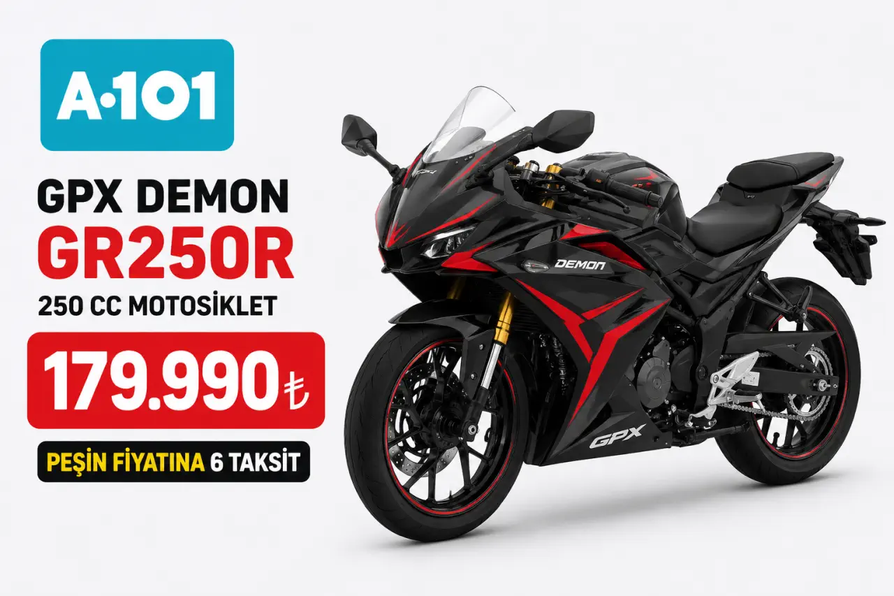 A101’de 250 CC Motosiklet Satışı Başladı: GPX Demon GR250R 179.990 TL!