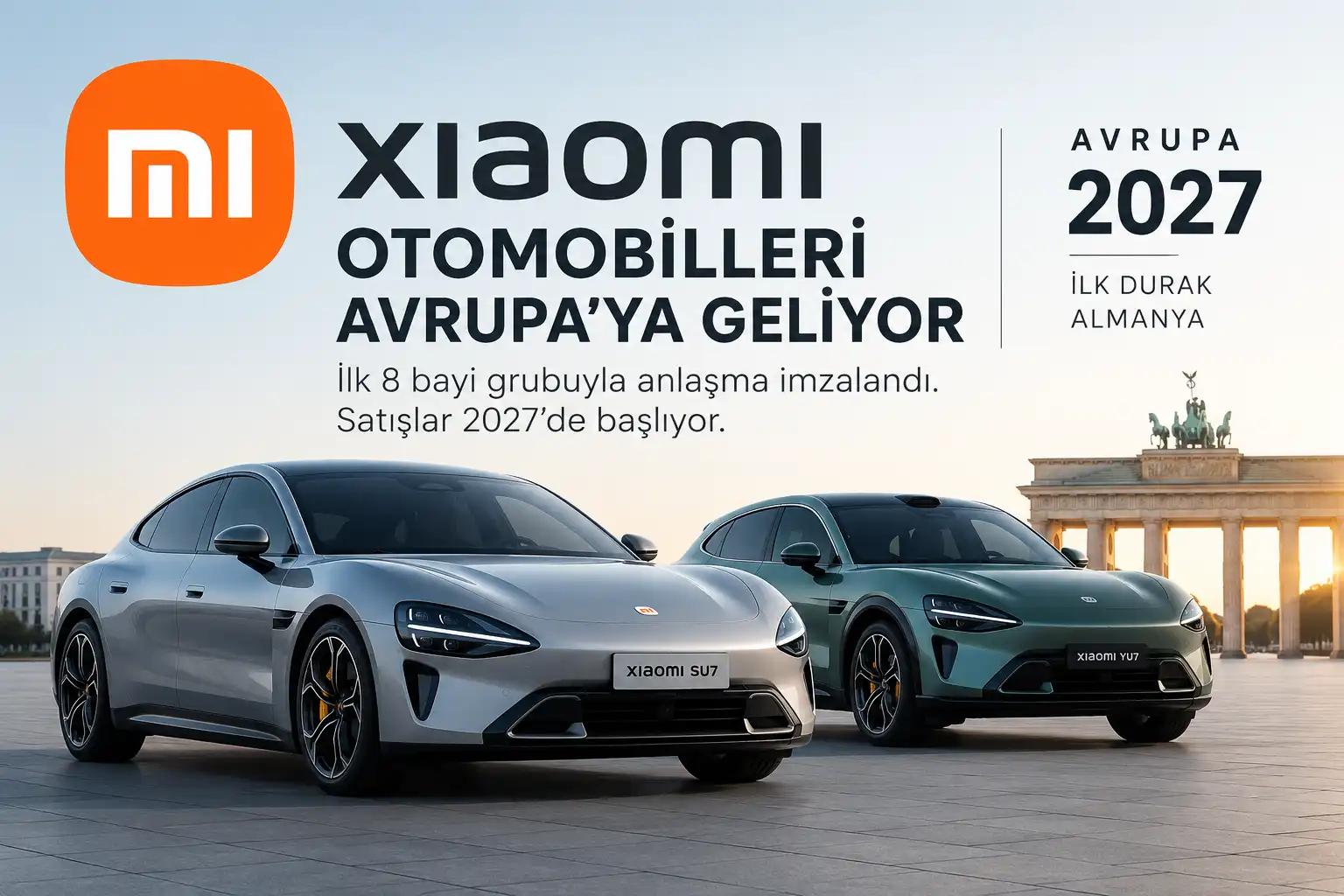 Xiaomi Otomobilleri Avrupa’ya Geliyor