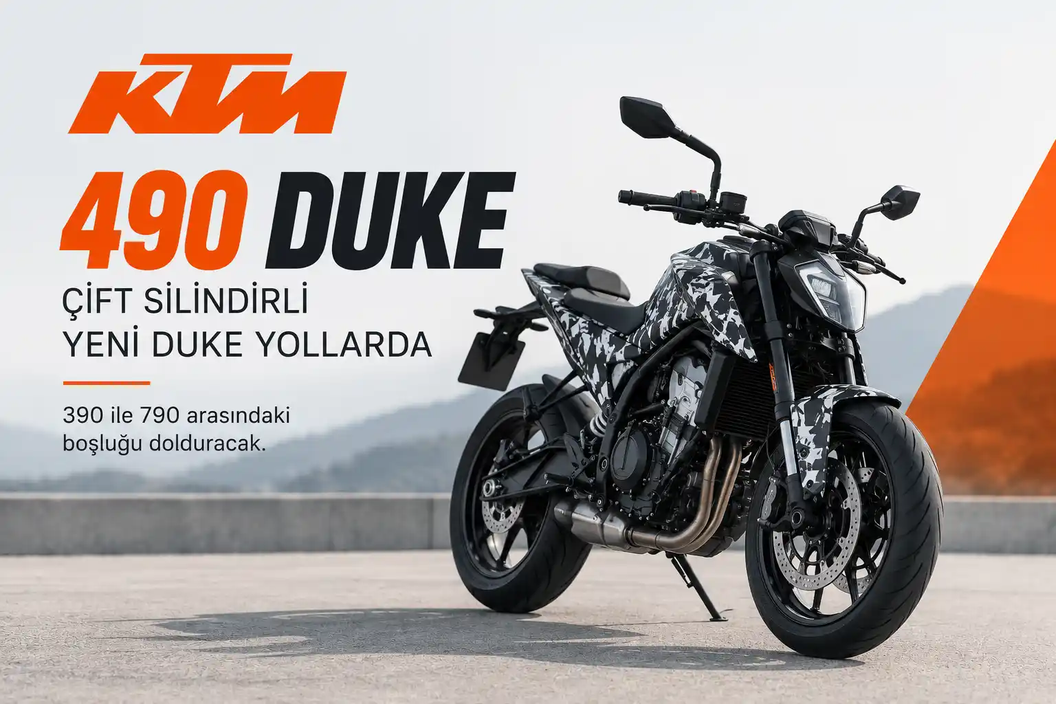 KTM 490 Duke Ortaya Çıktı