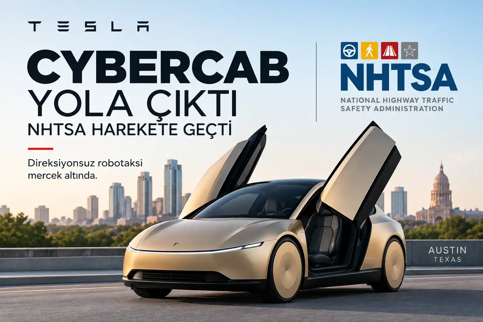 Tesla Cybercab; Direksiyonsuz Robotaksi Mercek Altında
