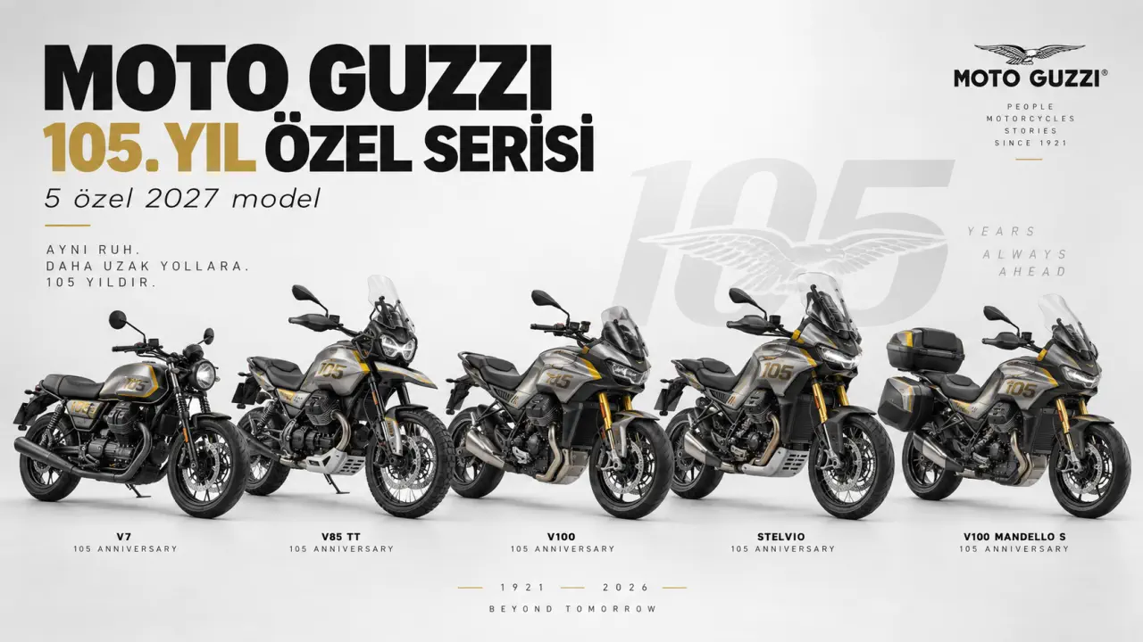 Moto Guzzi 105. Yıl İçin 5 Özel 2027 Model Çıkardı