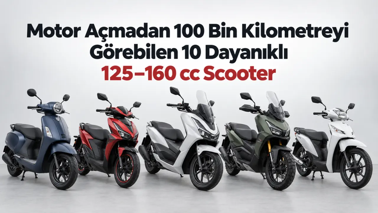 Motor Açmadan 100 Bin Kilometreyi Görebilen 10 Dayanıklı 125–160 cc Scooter