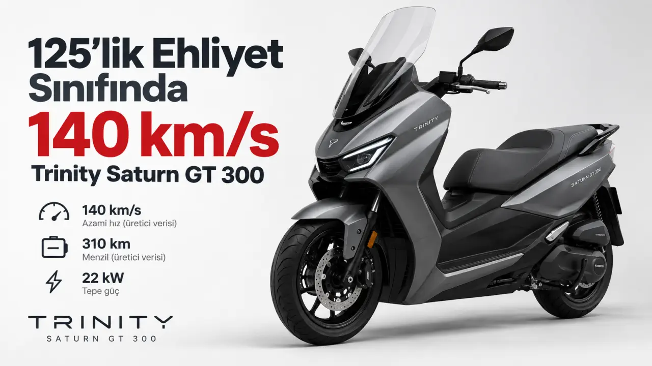 125’lik Ehliyet Sınıfında 140 km/s: Trinity Saturn GT 300 Tanıtıldı