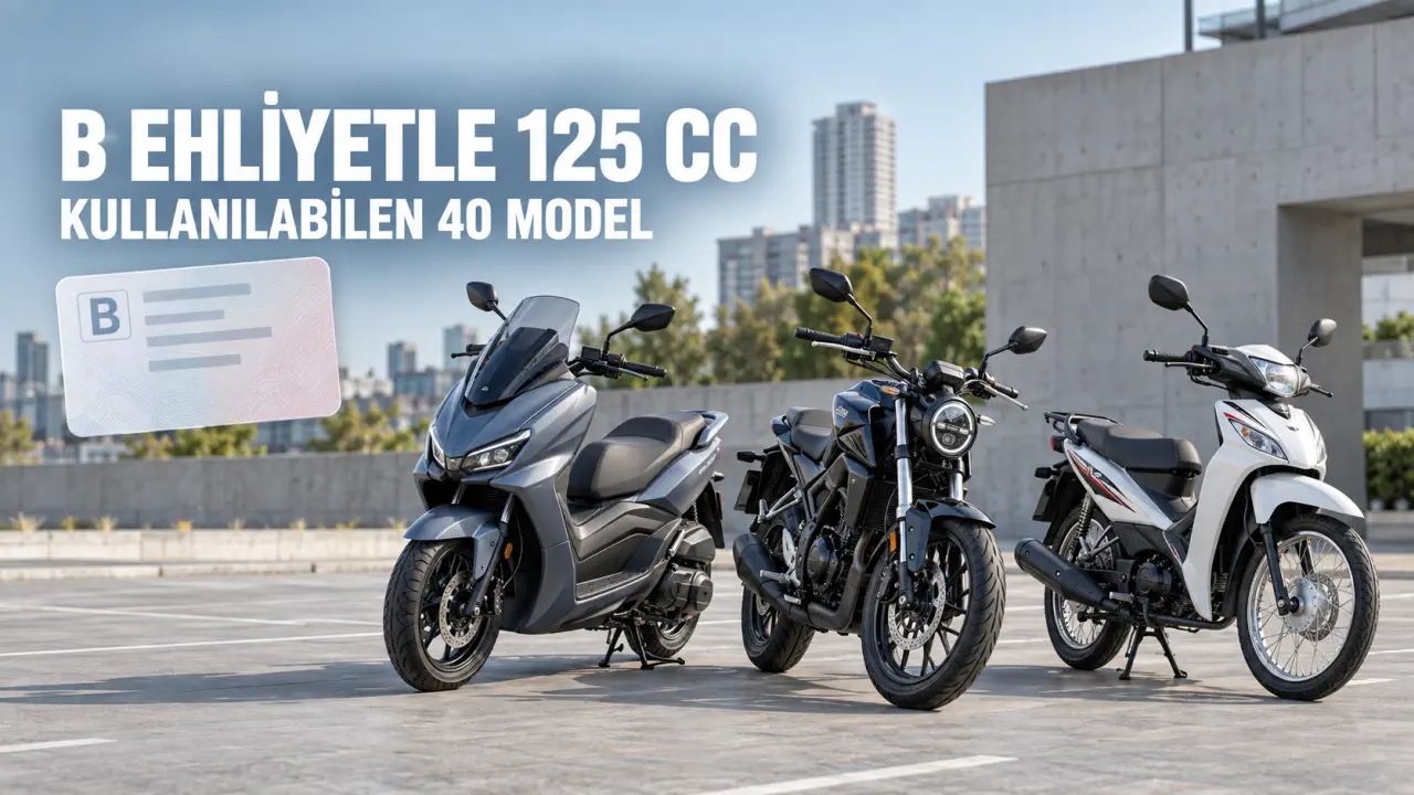 B Ehliyetle Kullanılan 125 cc Motosikletler: 40 Model