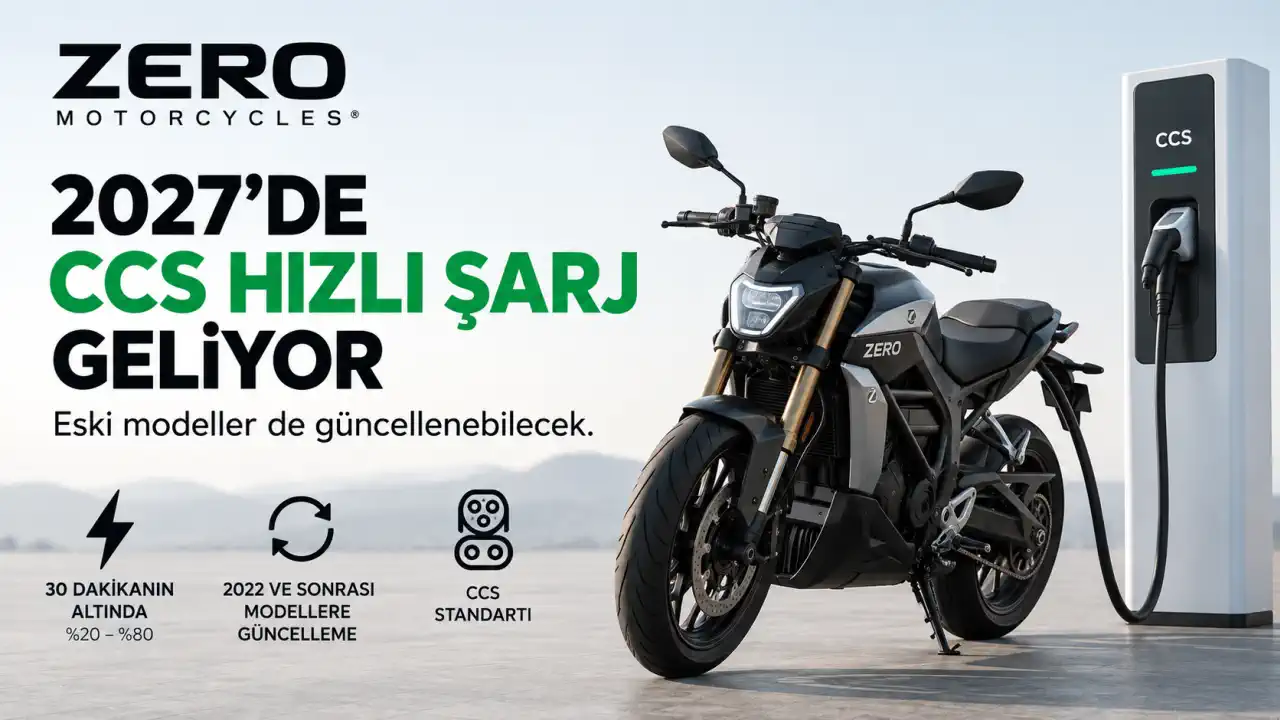 Zero Motosikletlere 2027’de CCS Hızlı Şarj Geliyor: Eski Modeller de Güncellenebilecek