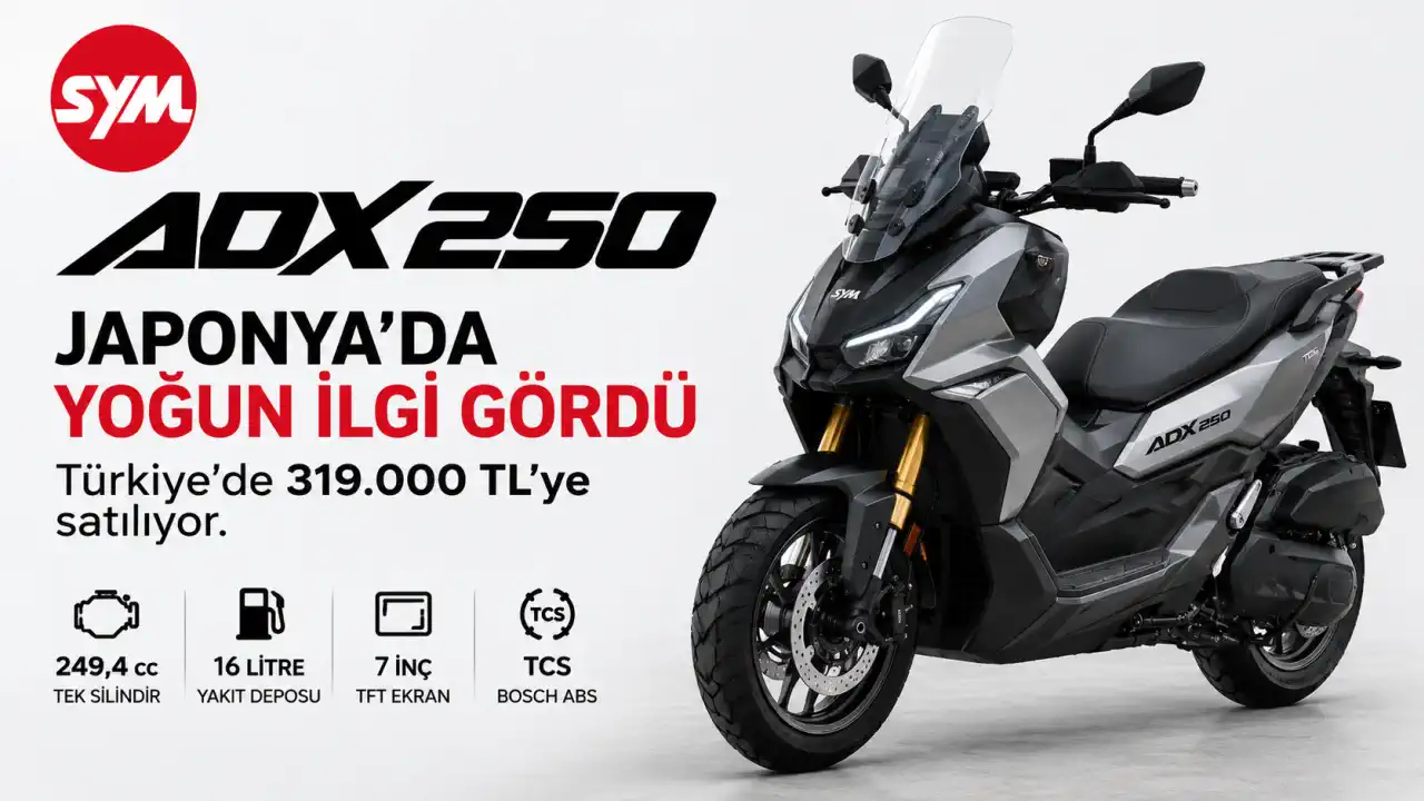 SYM ADX250 Japonya’da Yoğun İlgi Gördü: Türkiye’de 319.000 TL’ye Satılıyor